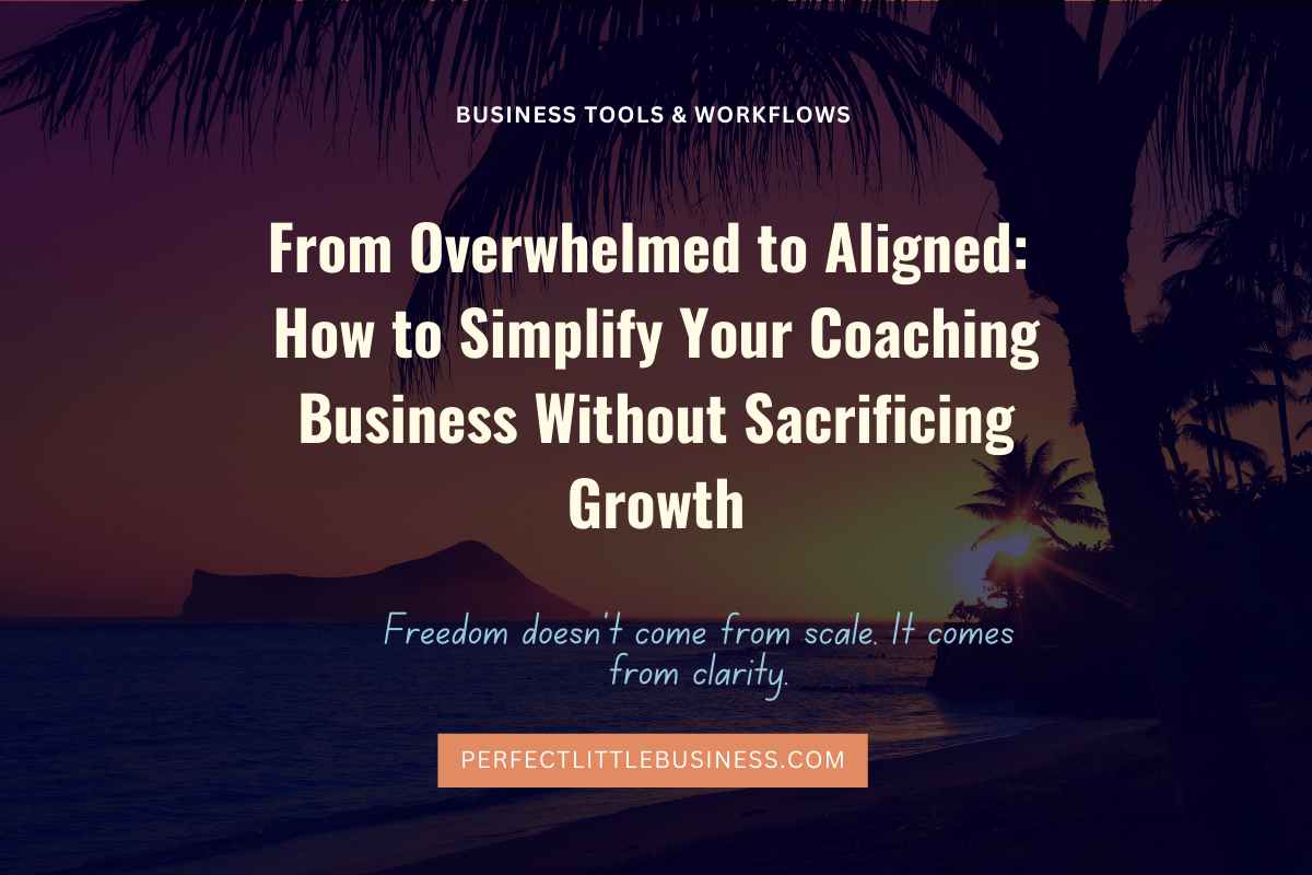 simplify your coaching business